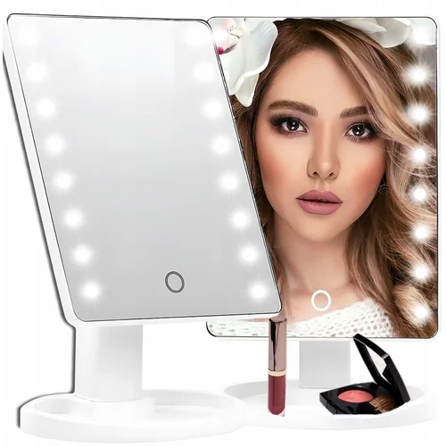 Malatec 22LED osvetljeno kozmetično ogledalo – vrtljivo USB, (20541866)