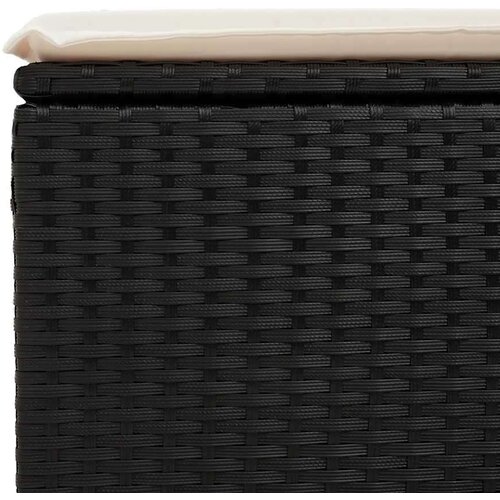 VidaXL 2-dijelni set vrtnih sofa s jastucima crni od poliratana bagrem Slike
