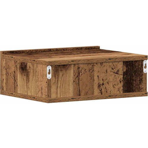  Plutajući noćni ormarići 2 kom staro drvo 40x32x15 cm Slike