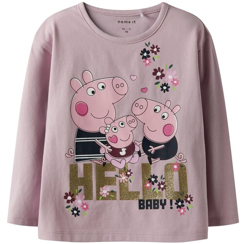 name it Majica 'NMFORA PEPPA' mornarsko plava / ljubičasta / svijetloroza / bordo Cijene