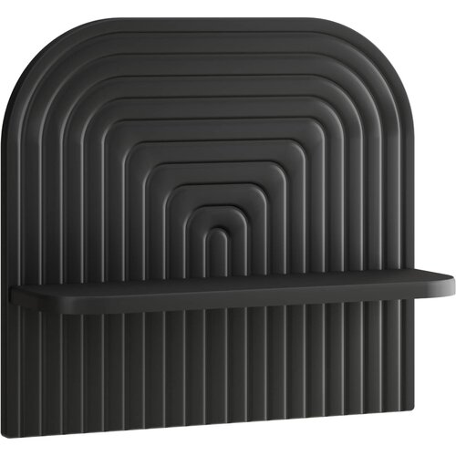  Zidna polica 2 kom. Crna 41 x 13,5 x 37,5 cm Prerađeno drvo Slike