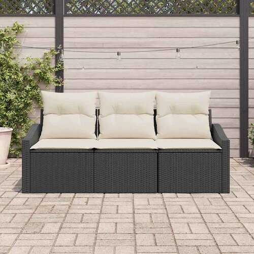  Set sofe 3 kom. Crna poliratan 178 x 62 x 85 cm Slike