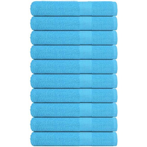 VidaXL Ručnici 10 kom tirkizni 100 x 200 cm 360 gsm od 100 % pamuka Slike