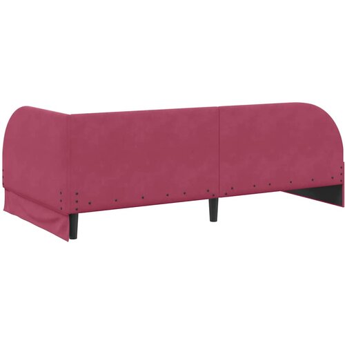  Kutni krevetni okvir s madracem 2 pcs Crvena Bar&amp;scaron;un Slike