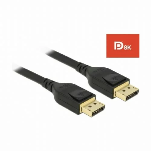 Delock DisplayPort kabel 3m 8K 60Hz črn