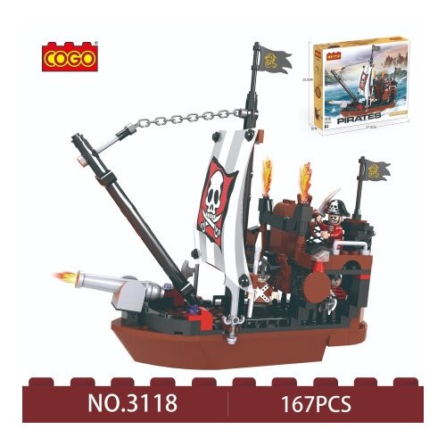  Cogo kockice - piratski brod 167 delova ( 93432 ) Slike