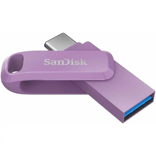 San Disk USB ključ Ultra Dual GO, 128 GB, vijoličen