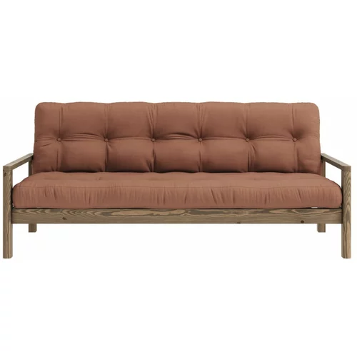 Karup Design Narančasta/smeđa sklopiva sofa 205 cm Knob –