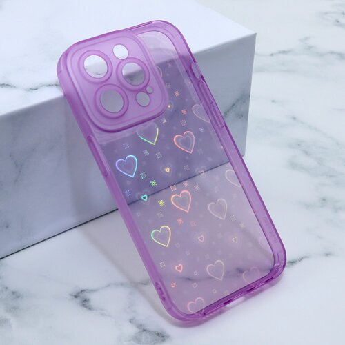 Futrola heart color imd za iphone 14 pro 6.1 ljubicasta Slike