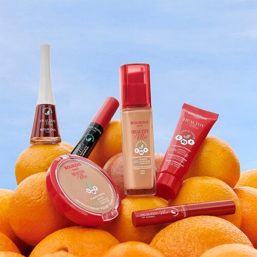 Bourjois Healthy Mix Clean &amp;amp; Vegan Radiant Foundation vlažilen in osvetljevalni puder 30 ml odtenek 51,5C Rose Vanilla Slike