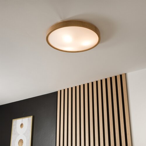  Brilagi-LED RGBW prigu&amp;scaron;iva stropno svetlo CARVALHO SLIM 3xE27/15W/230V Wi-Fi hrast preč. 47 Slike