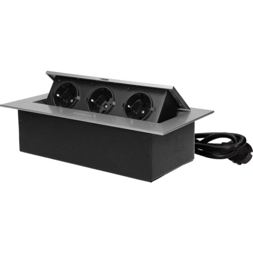 Orno produžni kabel sa 3 x Schuko utičnice, ugradbena - OR-GM-9037(GS)/G Cijene