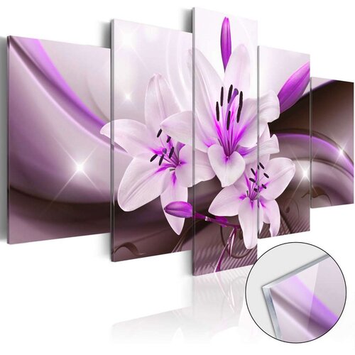  Slika na akrilnom staklu - Violet Desert Lily [Glass] 200x100 Cijene