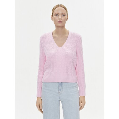 Tommy Hilfiger Pulover WW0WW39017 Roza Regular Fit Slike