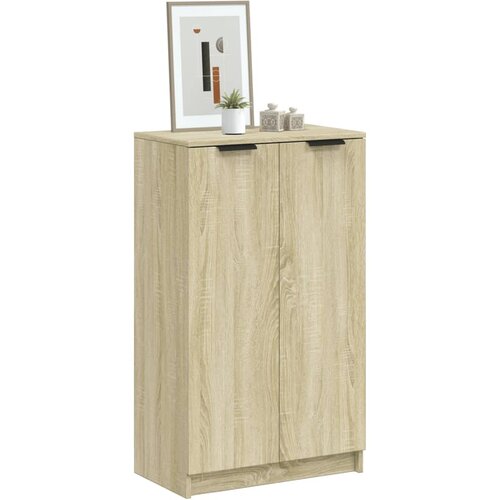 The Living Store Omarica za čevlje sonoma hrast 59x35x100 cm konstruiran les - Omarica Za Čevlje, (21434977) Cene