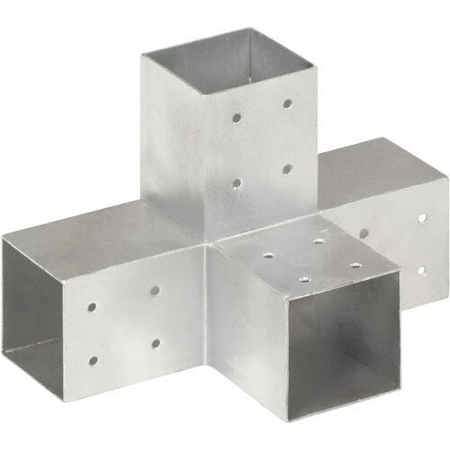 vidaXL Spojnik za steber X oblike pocinkana kovina 81x81 mm Cene