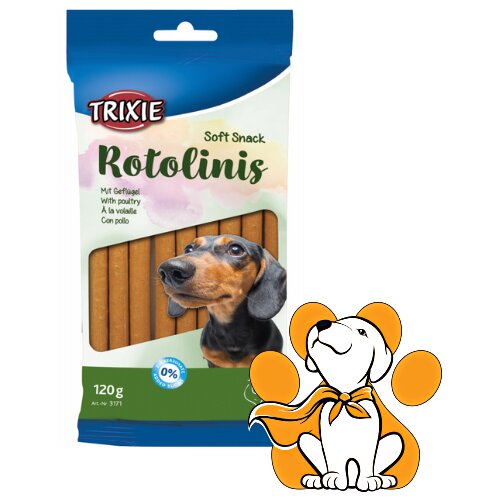 Trixie dog Soft Snack Rotolinis With Poultry 12.5cm, 120g, Štapići Od Piletine Cene