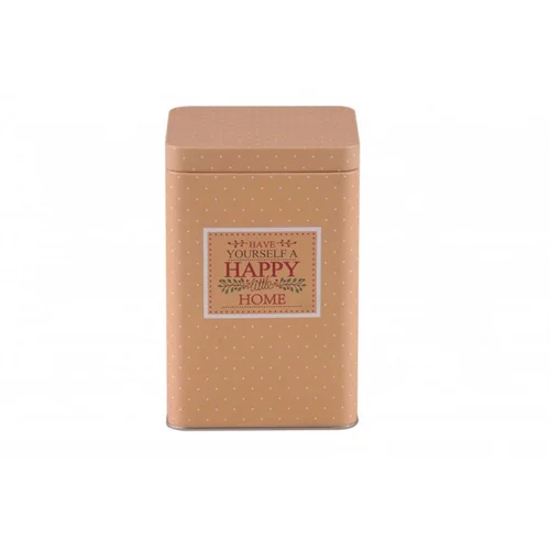 Altom design posuda za kavu, čaj, šećer s četvrtastim poklopcem Happy Home bež - 0204018400