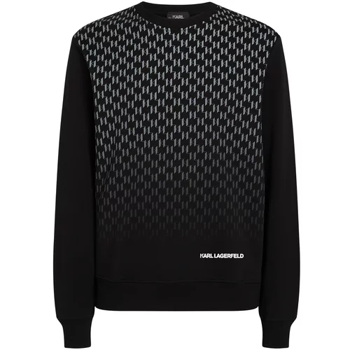 Karl Lagerfeld Sweater majica siva / crna / bijela