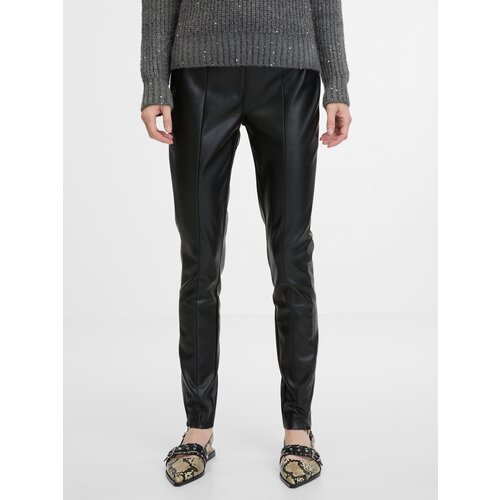 Orsay Black women&amp;#039;s leatherette trousers - Women&amp;#039;s Slike
