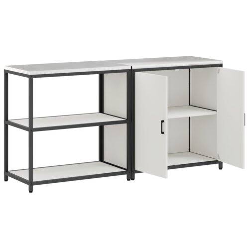  Kuhinjski set za pohranu 2 pcs Bijelo 180 x 50 x 92 cm Slike
