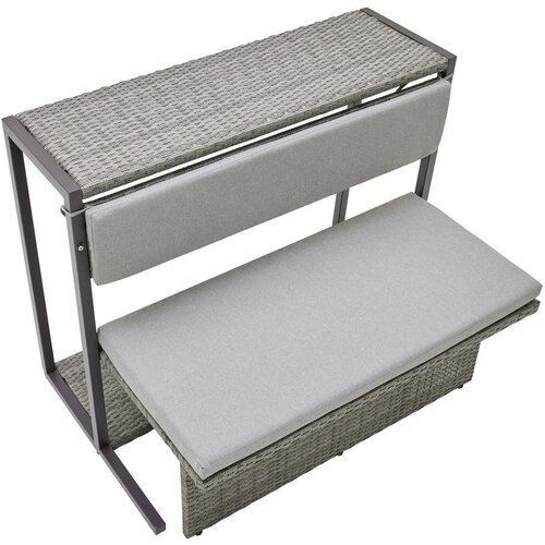 Bessagi Garden set za balkon mario, modularen, sivorjava Slike