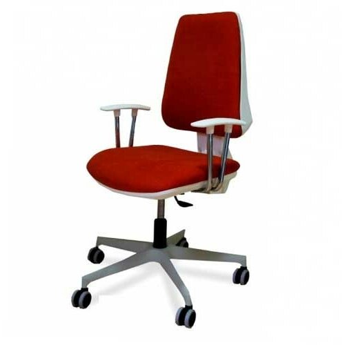kancelarijska stolica M 201 bela asin/pvc/hrom Slike