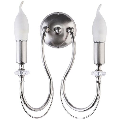 Jupiter 1690 - zidna lampa melani 2xE14/40W/230V srebrna Cene