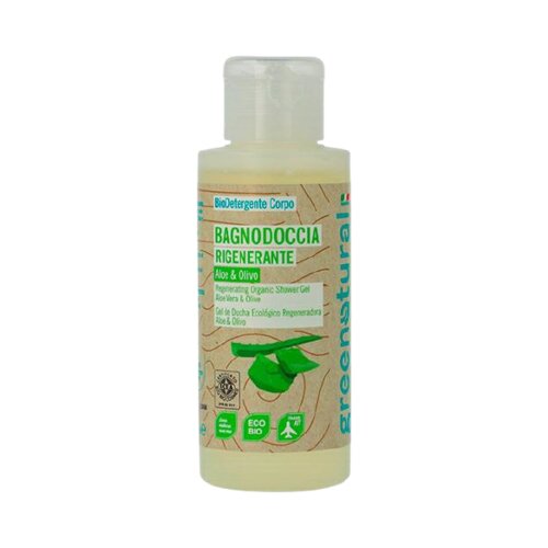 Greenatural Gel za prhanje Aloe Vera & Olive - 100 ml Cene
