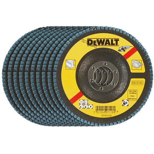Dewalt PLO&amp;Scaron;Č. BRUS. Z LISTIČI 115MM GR.120, IZBOČ. 1KOS, (20374192) Slike