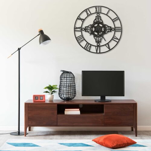 vidaXL Zidni sat srebrni 78 cm metalni Cijene