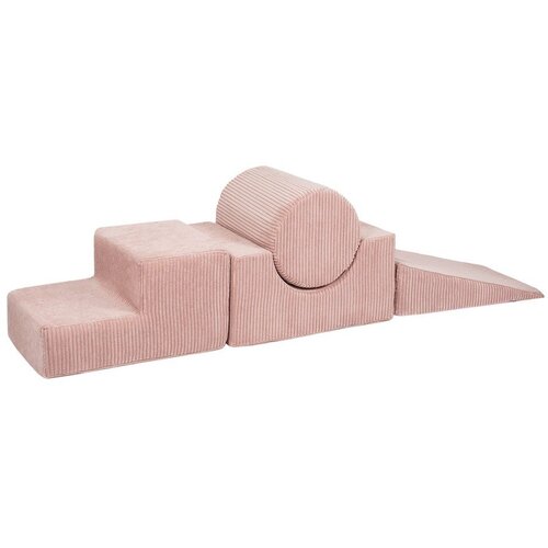 MeowBaby Igrali&amp;scaron;te od ružičaste korduro pjene 45x170x30 cm Montessori - Slike