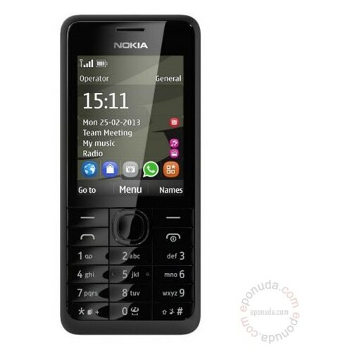 Nokia 301 Dual SIM mobilni telefon Slike