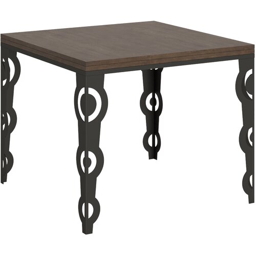 Itamoby   Karamay Libra (90x90/180 cm) - oreh, barva nog: antracit - preklopna jedilna miza, (20842464) Cene
