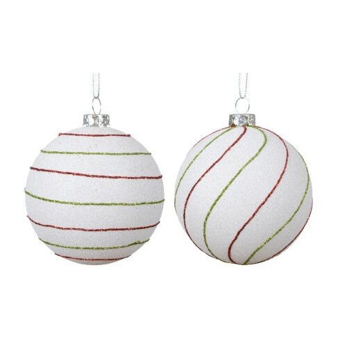 DEKOR DOM dekoracija - hanging bauble polystyrene 8cm 026185 - white - kmg ( 045621 ) Cene