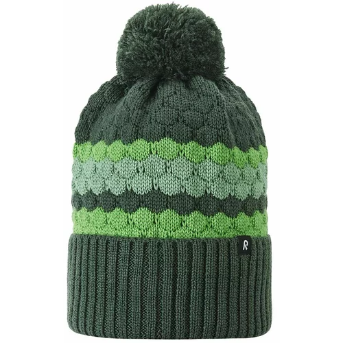 Reima Dječja vunena kapa Pampula boja: zelena, vunena
