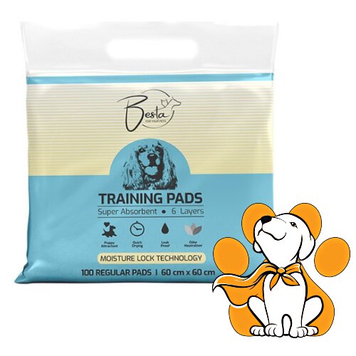 BESTA regular prostirke za pse 100 kom, 60x60cm Cene