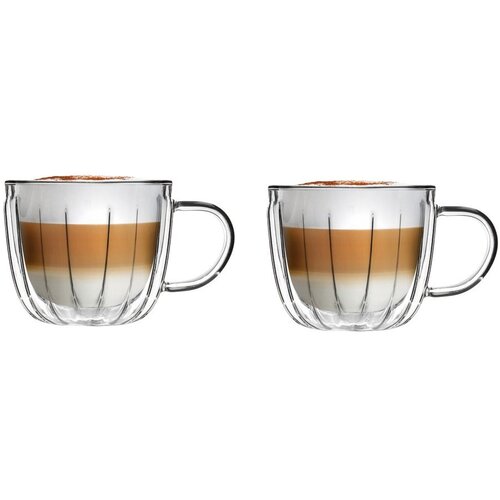 Vialli Design Steklene skodelice v kompletu za kapučino 2 ks 350 ml Tulip &amp;ndash; Slike