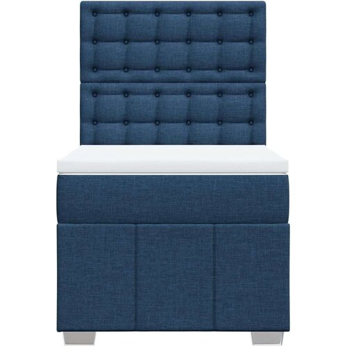 vidaXL Krevet s oprugama i madracem plavi 100 x 200 cm od tkanine Cijene
