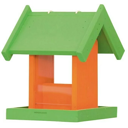 Windhager Kućica za ptice Panorama (D x Š x V: 19 x 19 x 24 cm, Zeleno-narančaste boje, Lakirano, Drvo)