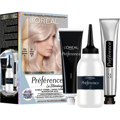 L'Oréal Paris Préférence Le Blonding Toner boja za kosu plava kosa 60 ml Nijansa platinum pearl za ženske