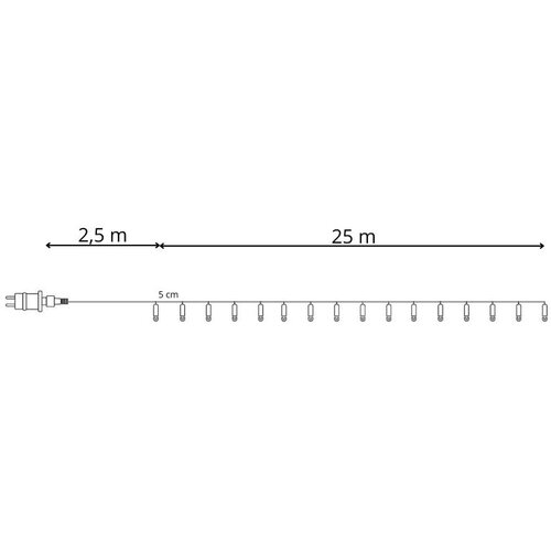  Cl0540 božićna lampica 500 led Slike