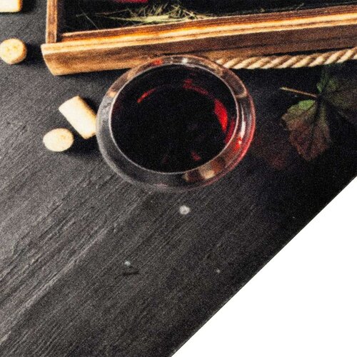 vidaXL Kuhinjska preproga pralna steklenica vina 45x150 cm žamet Cene