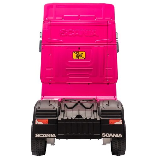 Lean Toys Otro&amp;scaron;ki tovornjak Scania 500R 4x4 24V roza Slike