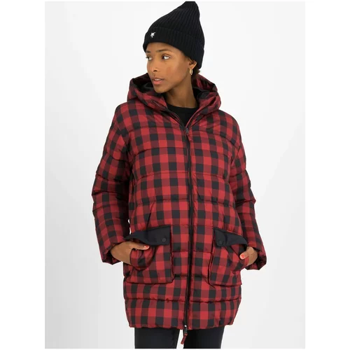 Blutsgeschwister Black-red Plaid Quilted Jacket - Women