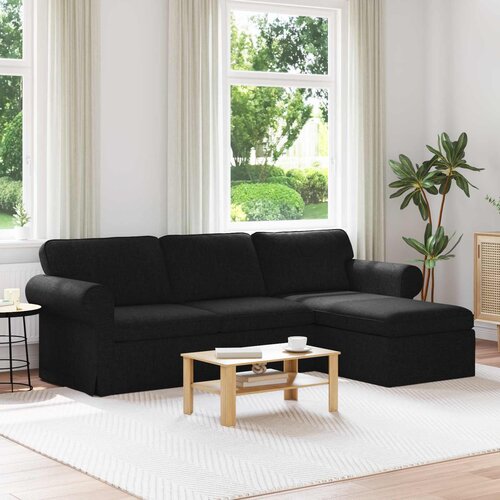 SOFA Crna 245 x 138 x 80 cm tkanina Cijene