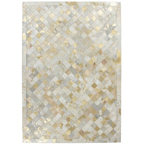 Kayoom RAVNO TKANA PREPROGA Lavish 210 Elfenbein / Gold 120/170 cm krem barve, zlate barve Cene