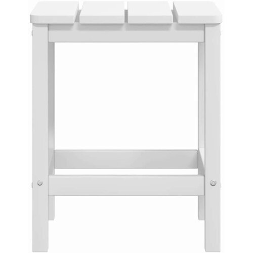 VidaXL Vrtne stolice Adirondack sa stolićem HDPE bijele Slike