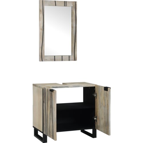 VidaXL Set namje&amp;scaron;taja za kupaonicu 2 pcs Bijela 62 x 33 x 58 cm Slike