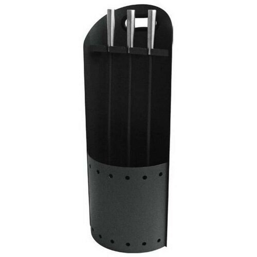 Pribor za Kamin DKD Home Decor Crna Nehrđajući Čelik (23 x 16 x 61 cm) Cijene